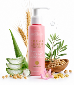 Crema de netezire MaterNatura 100ml cu proteine vegetale hidrolizate, anti frizz, protectie termica, hidratare si control al volumului, pentru par drept, ondulat sau rebel, fara clatire, vegan,  eco bio organic