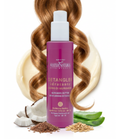 Crema pentru descalcirea parului cret MaterNatura 150ml cu Unt de murumuru, descurca nodurile, hidrateaza buclele, reduce frizzul, faciliteaza samponarea, ofera stralucire si catifelare pentru par cret 3A 3B 3C, eco bio organic