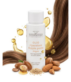 Ulei protectiv si reparator MaterNatura 50ml  cu ulei de argan pentru par degradat si varfuri despicate, hranire, stralucire, anti frizz, fara clatire, efect uscat ,matasos pentru toate tipurile de par, eco bio organic